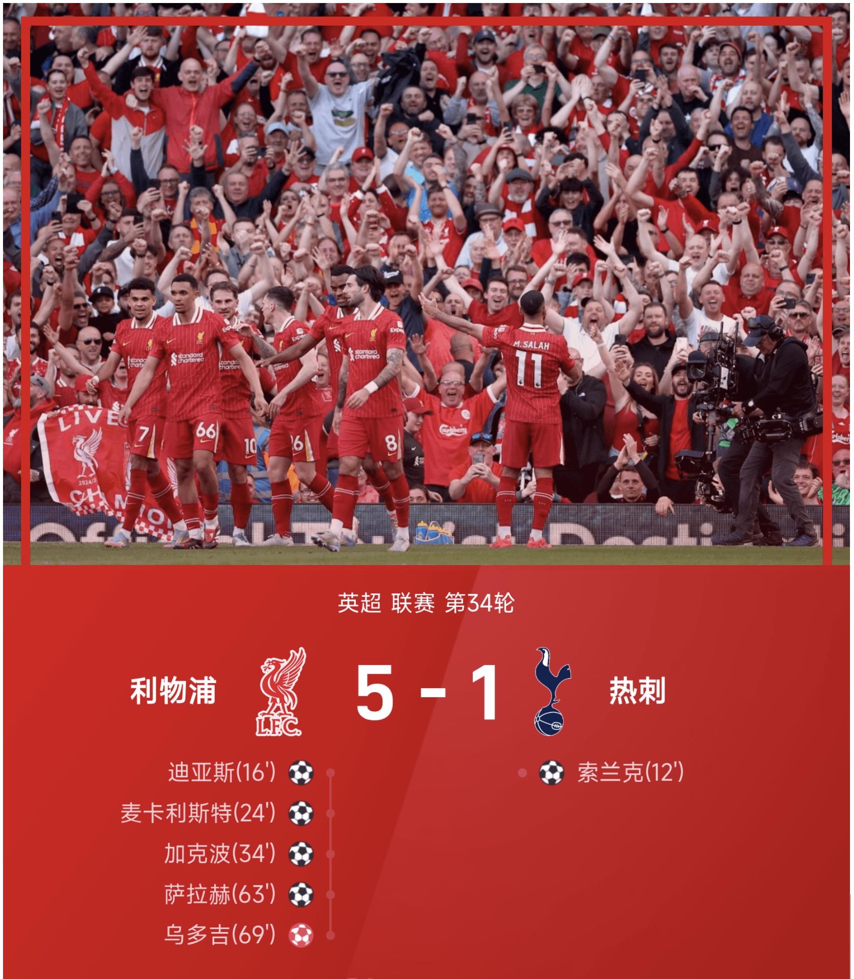 关于利物浦队主场迎战曼彻斯特城俱乐部，取得胜利的信息